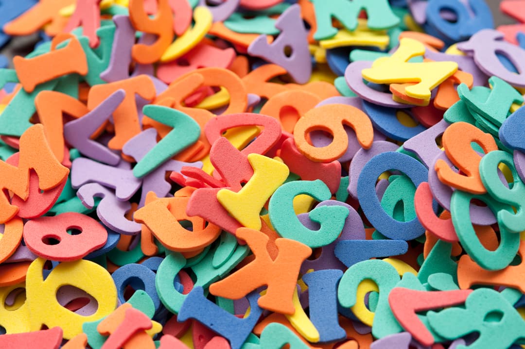 numbers and letters